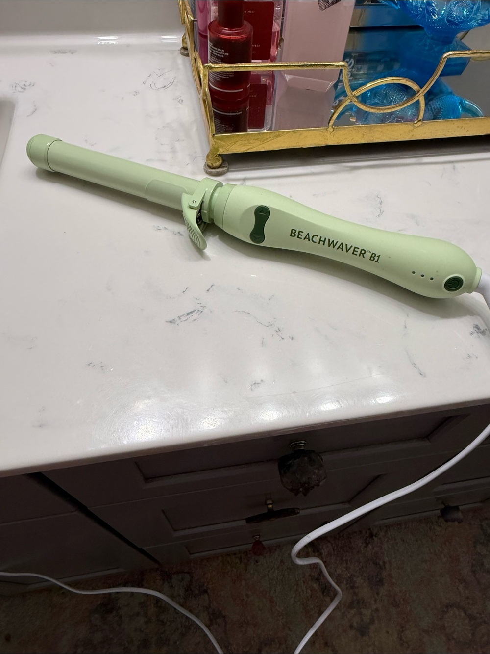 BEACHWAVER B1 Mint Curling Wand - Lightweight Hair Styling Iron